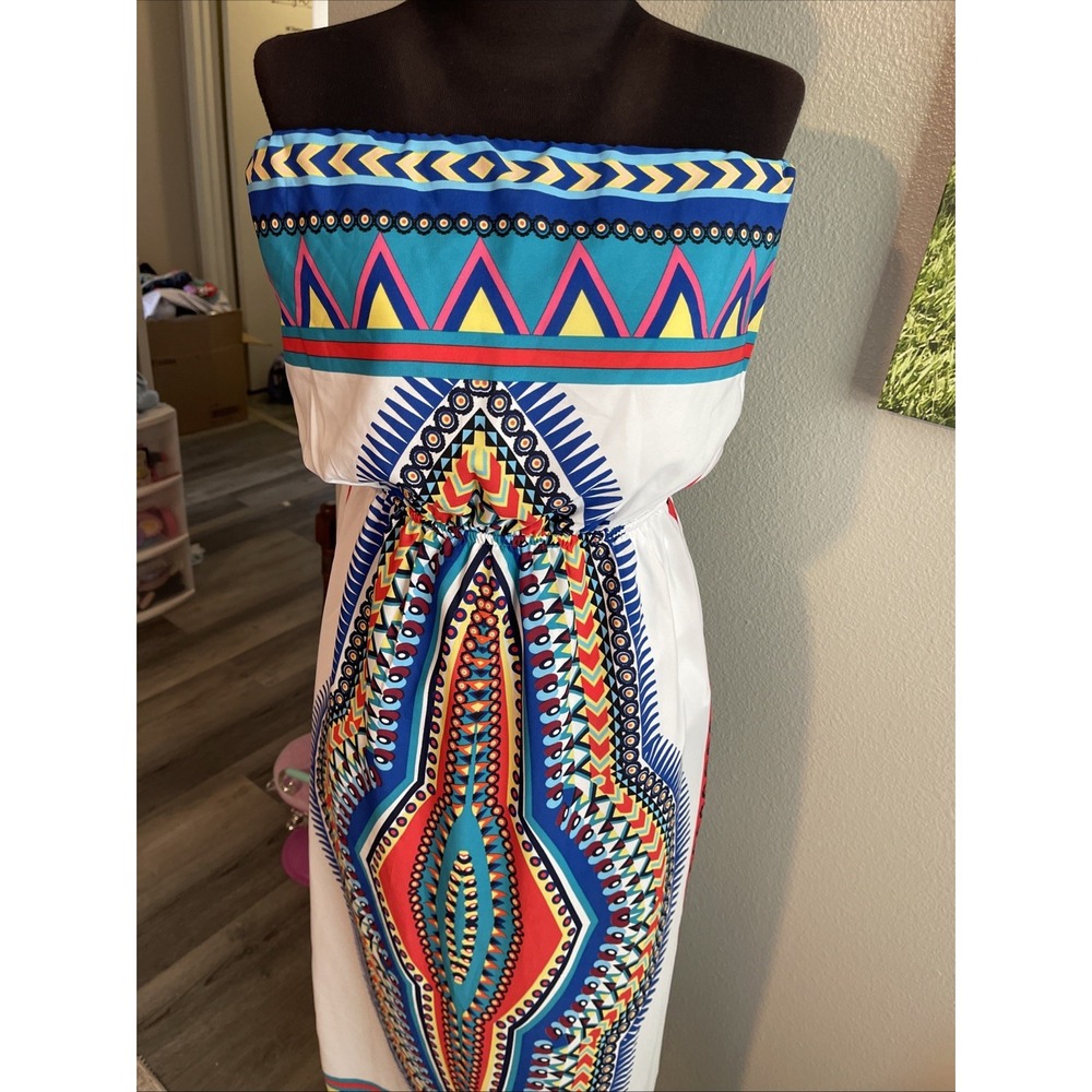 Sevengate Women Dress Size M Multi Color
